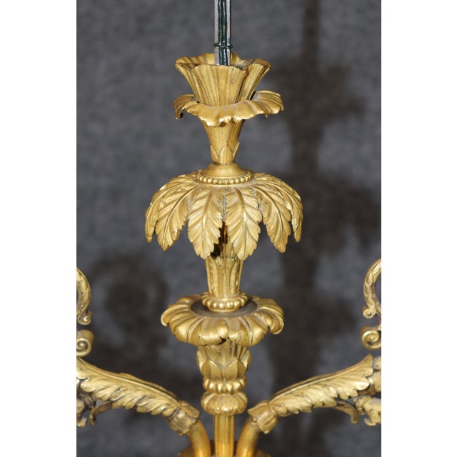 Pair French Louis XV Style Bronze Ormolu & Rock Crystal Lamps For Sale - Image 13 of 14