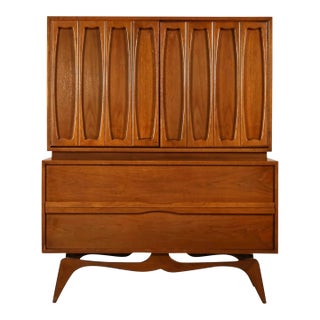 Tobago Vintage Mid Century Modern Highboy Dresser C. 1960s For Sale