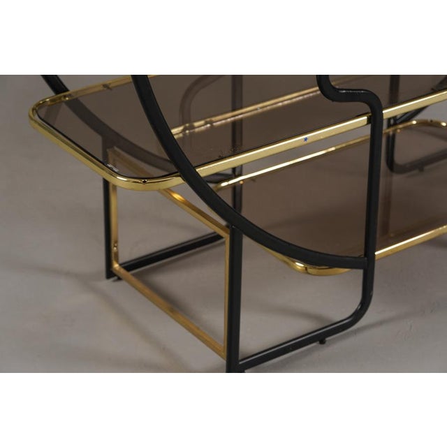 Mid-Century Modern Vintage Hollywood Regency Etagere Shelf, Italy, 1970s For Sale - Image 3 of 9