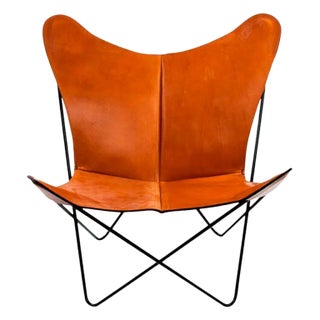 Hazelnut and Black Trifolium Chair by OxDenmarq For Sale