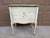 Vintage French Provincial Cream & Sage Green Painted Nightstand With Botanical Decoration For Sale - Image 13 of 14