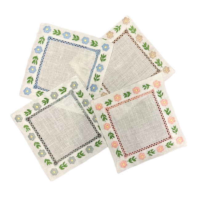 Saro Lifestyle 4009.I20S 20 In. Table Napkins With Hemstitched Design Ivory Set Of 12