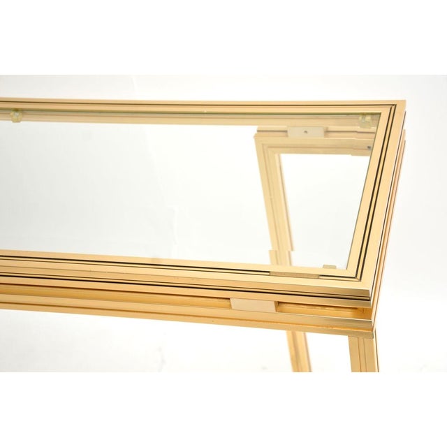 Metal Vintage French Console Table from Pierre Vandel, 1970s For Sale - Image 7 of 10