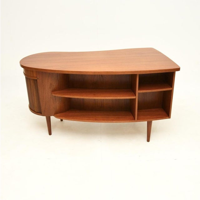 1960s Vintage Danish Teak Desk, 1960s For Sale - Image 5 of 11