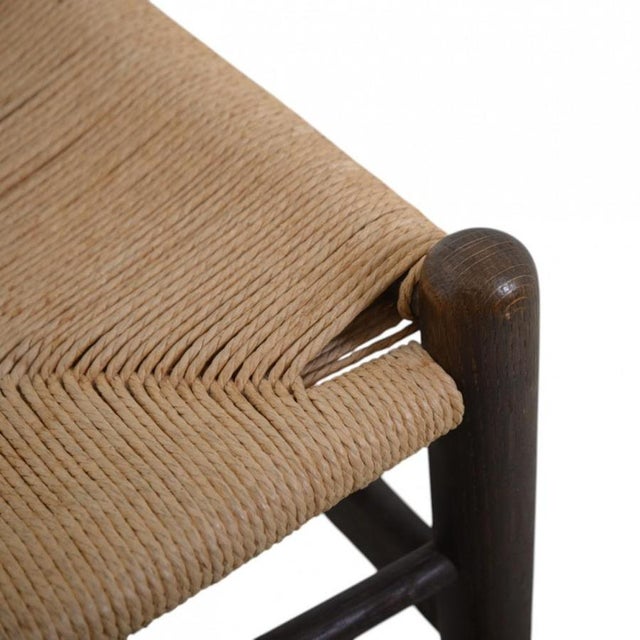 ChH4 Wishbone Chairs in Stained Oak by by Hans J. Wegner, 1990s, Set of 2 For Sale - Image 11 of 18