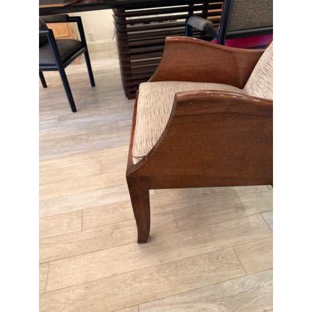 1950s Pair of Art Deco Style Lacquered Armchairs For Sale In New York - Image 6 of 9