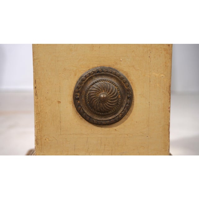 Antique Sculptural Church Candleholder in Wood, 1860 For Sale - Image 13 of 14
