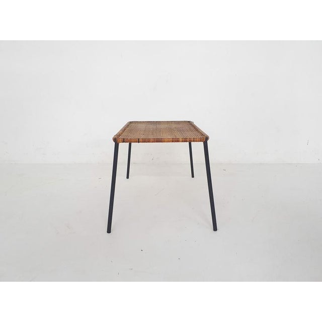 1960s Rattan Coffee Table attributed to Carl Aubock, Austria, 1960s For Sale - Image 5 of 7