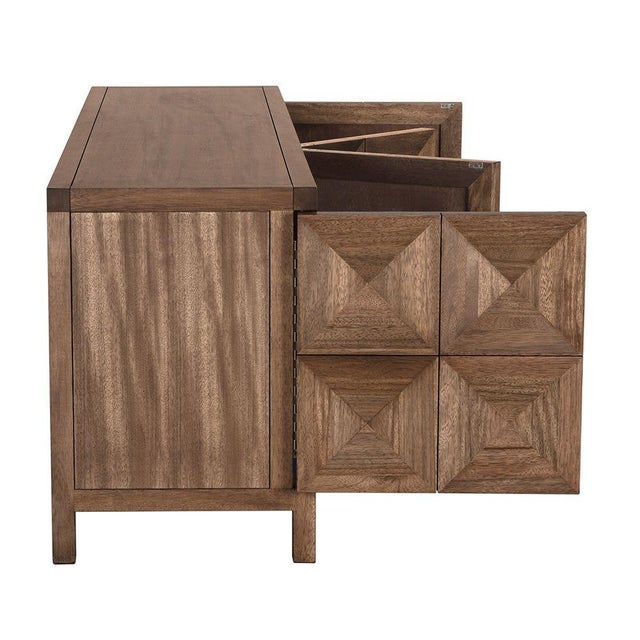 NOIR Quadrant 4 Door Sideboard, Dark Walnut For Sale - Image 10 of 10