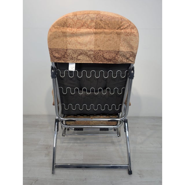 Bauhaus Italian Reclining Armchair with Ottoman, 1970s For Sale - Image 12 of 17
