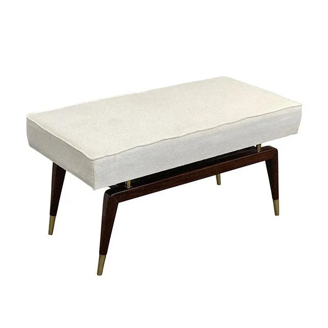 Bench in the style of Gio Ponti, 1980s For Sale - Image 4 of 6