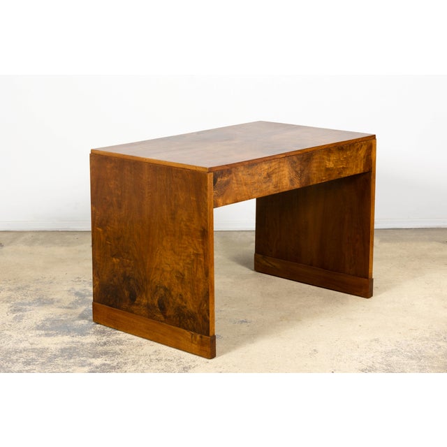 French Art Deco Walnut Writing Desk, Paris, Circa 1930 For Sale - Image 14 of 17