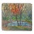 Vintage Plein Air Impressionist Pond & Autumn Trees Landscape Painting For Sale