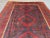 1960s Vintage Afghan Hand-Knotted Baluchi Soft Rug, Red & Blue Tribal Design, Wool Pile Rug For Sale - Image 5 of 10