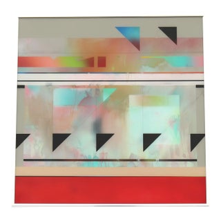 1988 Richard Hammond Flight-1 Abstract Expressionism Artwork Enamel on Plexiglass For Sale