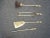 Fp 12 Vintage French Country Gold Fireplace Tools W Four Tools For Sale In Los Angeles - Image 6 of 12