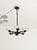Art Deco Bronze Chandelier with Six Alabaster Lampshades, Made in Italy in the 1950s/1960s. For Sale - Image 9 of 18