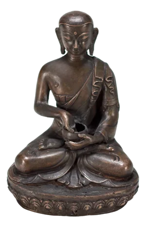 Copper Alloy Moine Upagupta Statuette, 1900