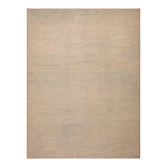 Nazmiyal Collection Neutral Contemporary Area Rug For Sale