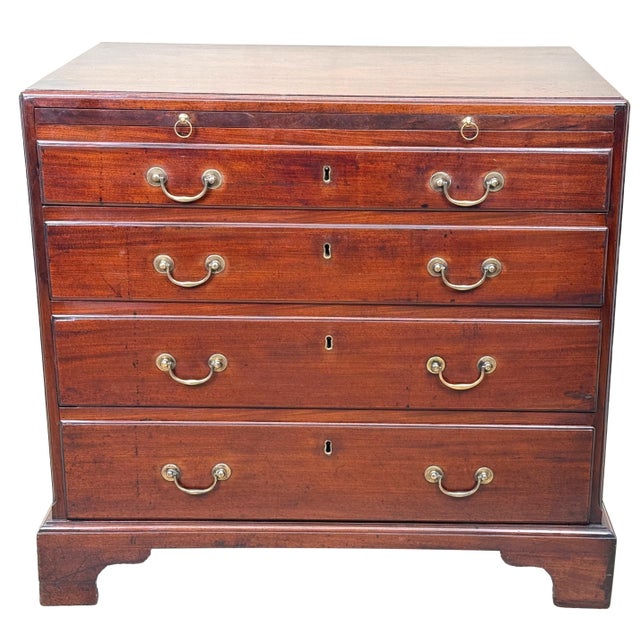 Antique Georgian Mahogany Chest, 1750 For Sale - Image 12 of 13