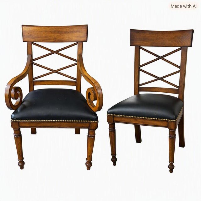 2002 Baker Milling Road Italian Provincial Maple Dining Set - 9 PCS For Sale - Image 14 of 14