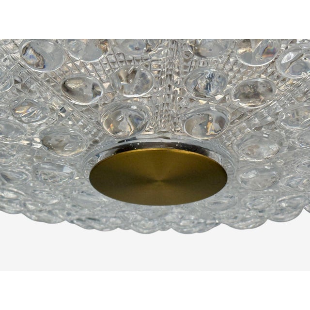 Brass Pair of Carl Fagerlund, Brass, Glass, Pendant Lights, Sweden, 1940s For Sale - Image 8 of 9