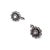 18K White Gold Diamond & Sapphire Necklace and Earrings Set Exquisite Antique 18K White Gold Diamond & Sapphire Necklace...