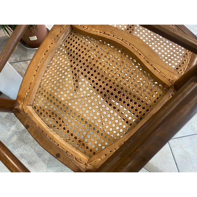 Antique Cane and Wood Chairs, 1890s, Set of 2 For Sale - Image 12 of 17