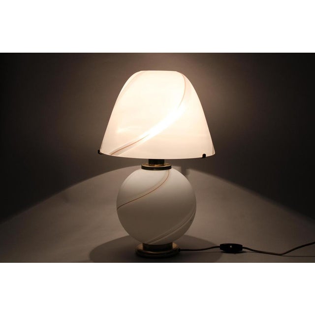 Italian Murano Glass Table Lamp, 1970s For Sale - Image 13 of 15