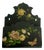 Late 19th Century Chinoiserie Hand-Painted Floral & Butterfly Papier Mache Wall Pocket For Sale