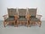 Vintage Scandinavian Beech High Back Armchairs, 1960s, Set of 3 For Sale - Image 15 of 15