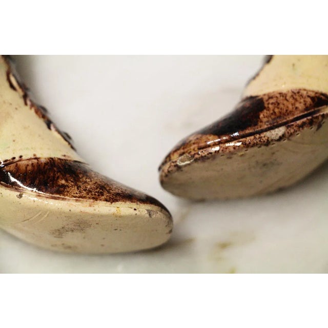 19th Century, Victorian Toothpick Holder Depicting Woman Shoes - Set of 2 For Sale - Image 11 of 13