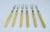 Late 19th Century Vintage English Silver and Bone-Carved Handled Long 2-Pronged Forks for Appetizer/Pickling -6 Pieces For Sale - Image 5 of 12