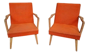 Vintage Armchairs, 1950s, Set of 2