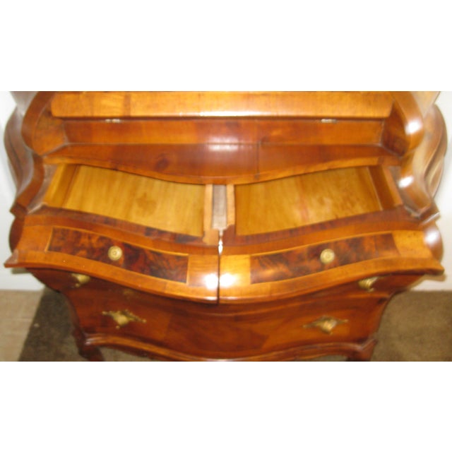 Late 18th Century Antique Italian Rococo Bombe Secretary For Sale - Image 10 of 13