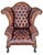 Attributed to Old Hickory Tannery Style Leather Wingback Tufted Chair For Sale - Image 9 of 18