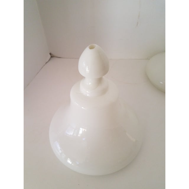 Vintage milkglass finials or shades set of two. These finials will look amazing on your favorite lamps or use them as...