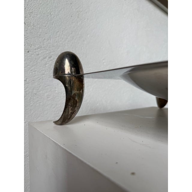 Vintage Silver-Plated Metal Fruit Bowl, 1970s For Sale - Image 6 of 18