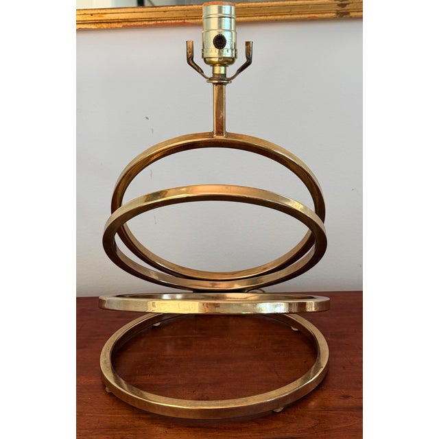 Vintage Brass Slinky Lamp For Sale - Image 12 of 12