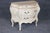 Cream Pair of Country French Style Distressed Paint Decorated 3 Drawer Night Stands For Sale - Image 8 of 16