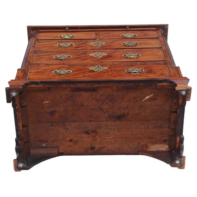 Wood Antique Late 18th Century Georgian Mahogany Batchelors Chest of Drawers For Sale - Image 7 of 9