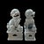 Sky Blue Pair of Ceramic Celadon Glaze Foo Dogs For Sale - Image 8 of 12