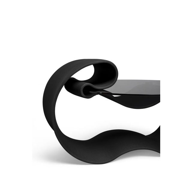 Glass Black Table by Jurij Rahimkulov For Sale - Image 7 of 10