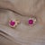 Natural Ruby Diamond Earrings 14k Gold 1.25 TCW Certified For Sale In New York - Image 6 of 14