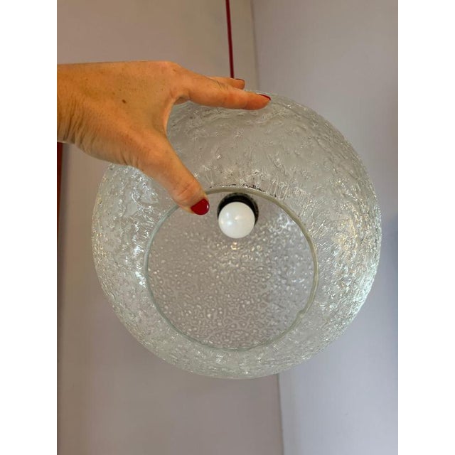 Brown Ball Lamp Glass Teak from Doria For Sale - Image 8 of 11