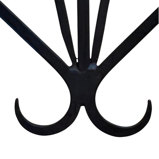 Vintage German Wrought Iron Two-Arm Wall Candle Sconce For Sale - Image 13 of 14
