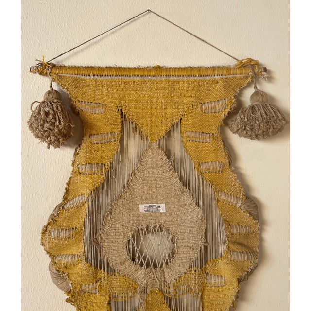 Don Freedman Fiber Wall Art Tapestry Sculpture Signed 1976 Original, 6 Feet Tall For Sale - Image 10 of 12