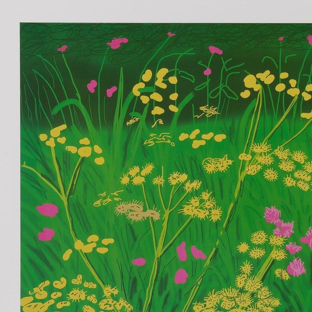 Fields of Flowers Poster after David Hockney For Sale - Image 3 of 6