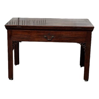 English Georgian Mahogany Architects Desk For Sale