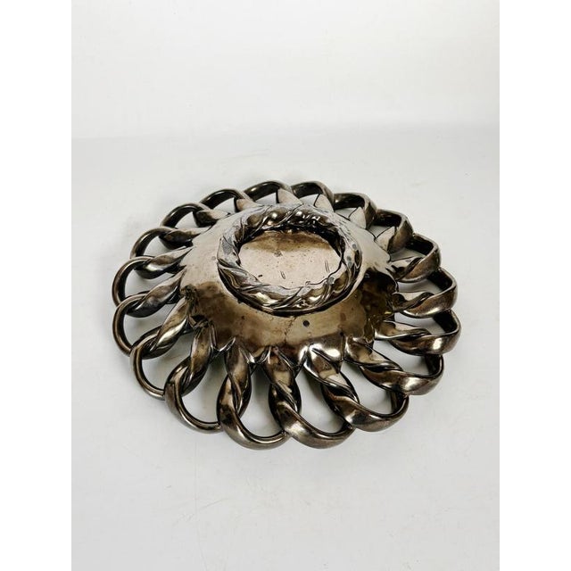 French Black and Yellow Ceramic Trinket Tray, 1960 For Sale - Image 10 of 12